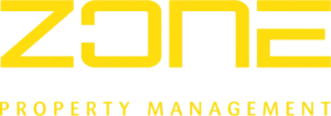 Zone Property Management logo in yellow and green